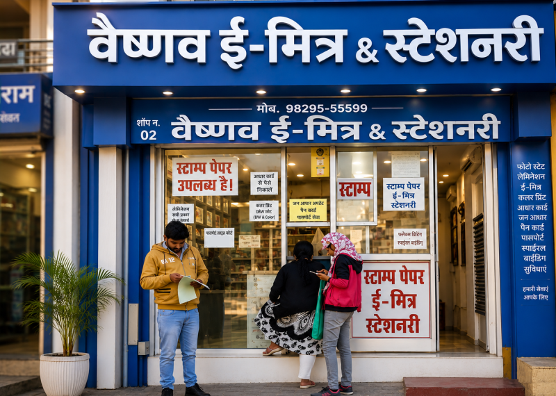 Vaishnav E-Mitra & Stationery Services (Stamp Vendor)
